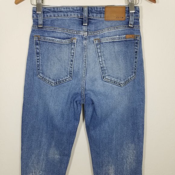 Joe's Jeans The Charlie High Rise Skinny Ankle Distressed Jeans Size 25 - Picture 5 of 7